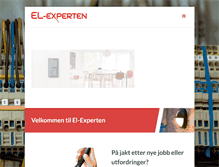 Tablet Screenshot of el-experten.no
